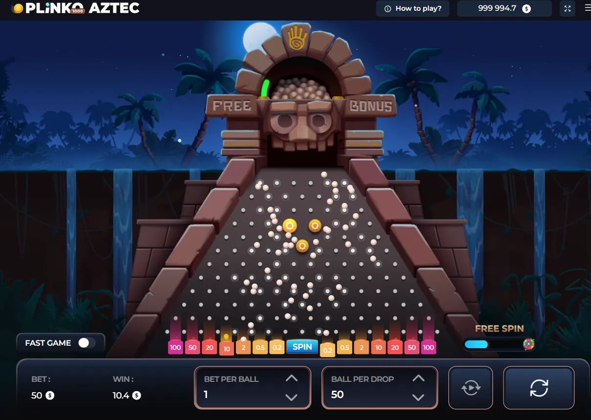 Plinko Aztec 1000 Game